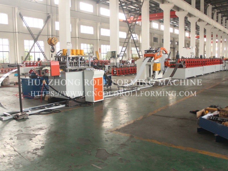 STAINLESS C PROFILE ROLL FORMING MACHINE WITH PUNCHING