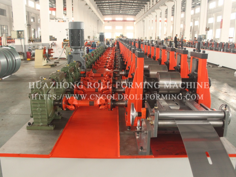 STAINLESS C PROFILE ROLL FORMING MACHINE WITH PUNCHING