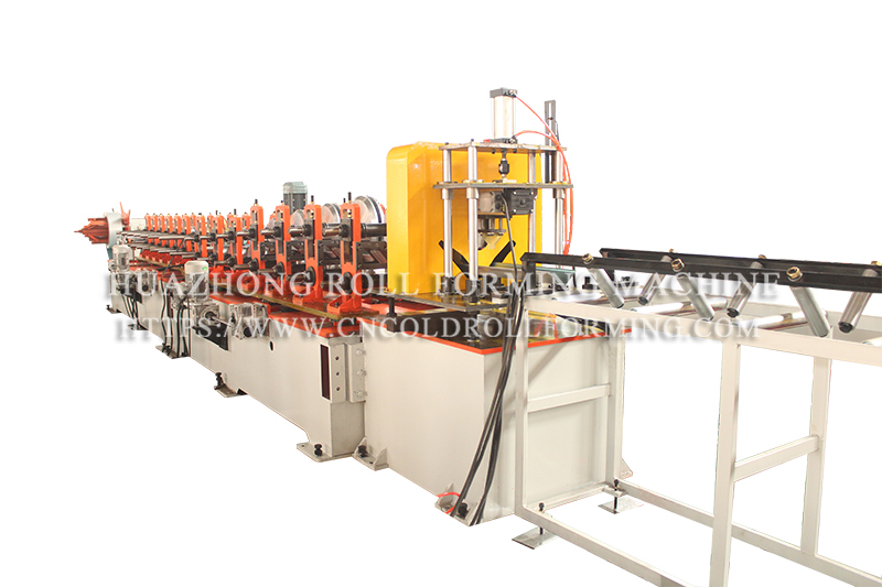  45 DEGREE SHUTTER BOX ROLL FORMING MACHINE WITH AUTOMATIC BENDING