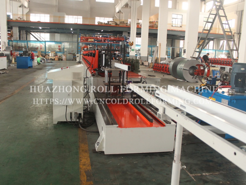 STAINLESS C PROFILE ROLL FORMING MACHINE WITH PUNCHING