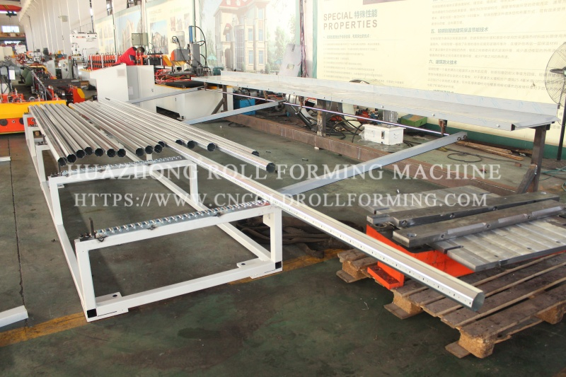 40 60 70 OCTAGONAL TUBE ROLL FORMING MACHINE WITH 25 TONS PUNCHING MACHINE