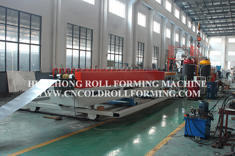 Decorative panel production line for outside building (8)
