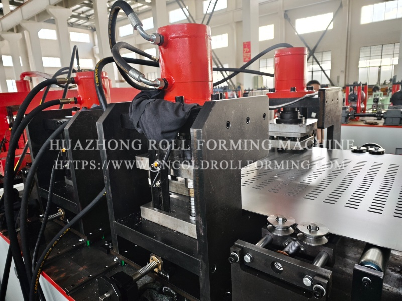 CABLE TRAY ROLL FORMING MACHINE WITH 160 TONS PUNCHING MACHINE